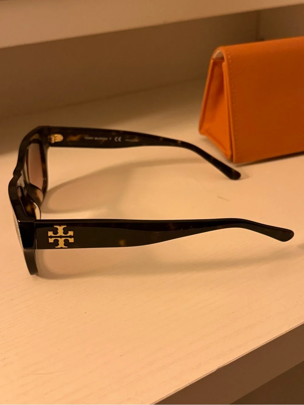 Tory Burch Women’s Dark Brown Frame with Brown Gradient Lenses Sunglasses